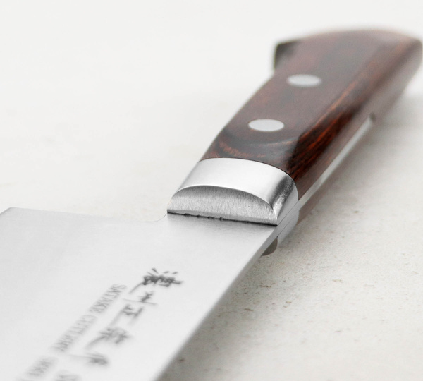 Satake Unique Shirogami Nóż Nakiri 17 cm w drewnianym pudełku