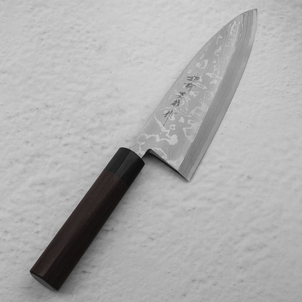Hideo Kitaoka Shirogami#2 Satin Nóż Mini Deba 21 cm