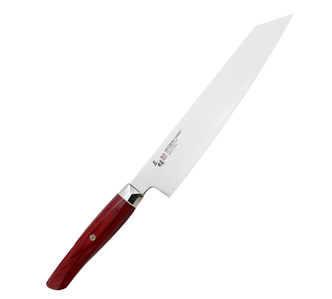 Mcusta Zanmai Red Revolution SPG2 Nóż Kiritsuke Gyuto 23 cm
