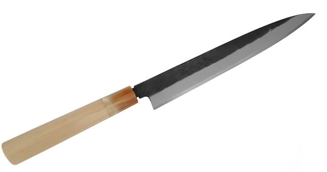 Hideo Kitaoka Nóż Shirogami Black Yanagi 24 cm