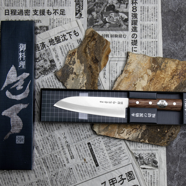 Kanetsune 1000 Shiro-2/SS Nóż Santoku 16,5 cm