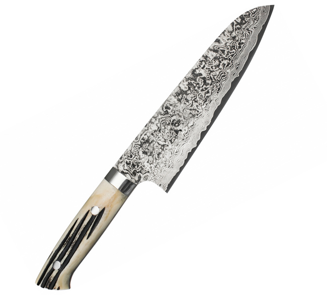 Takeshi Saji WBB Ręcznie kuty nóż Santoku 18 cm R-2