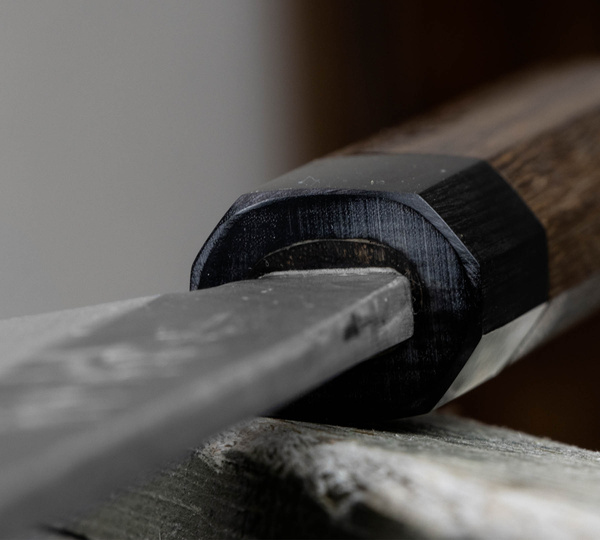 Hideo Kitaoka Shirogami Black Nóż Oktagon Yanagi 30 cm