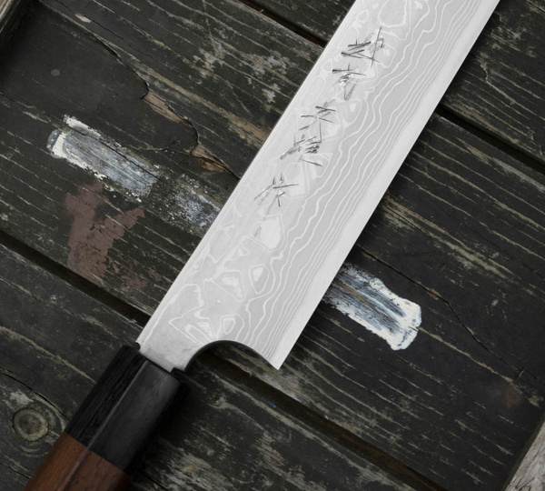 Hideo Kitaoka Shirogami Satin Nóż Kiritsuke 27 cm