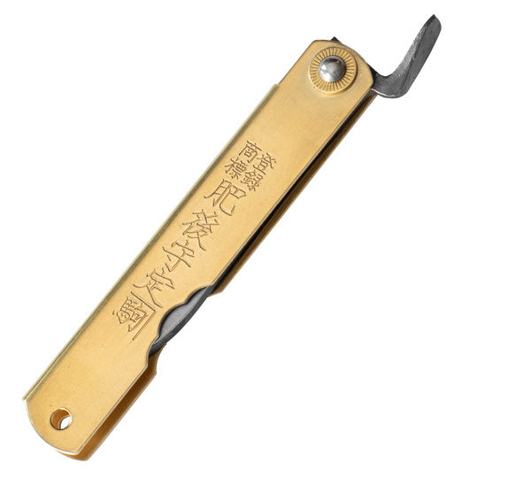 Nóż kieszonkowy Shirogami Higonokami Sasaha Brass 7,9 cm