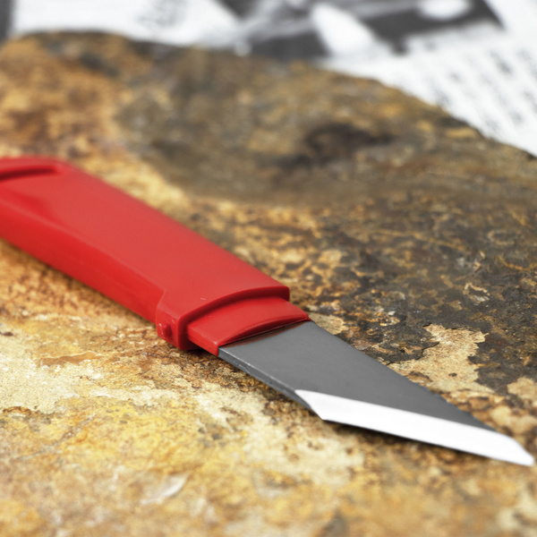 Kanetsune 420J2 Nóż Kiridashi 4 cm Czerwony