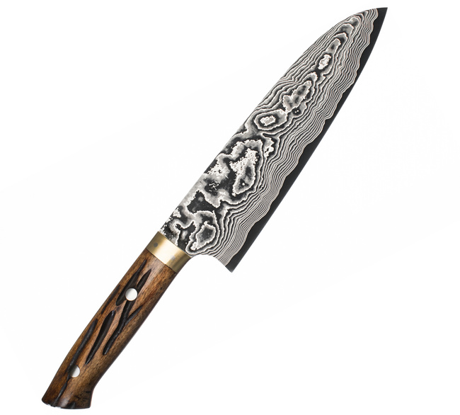 Takeshi Saji YBB Ręcznie kuty nóż Santoku 18 cm VG-10