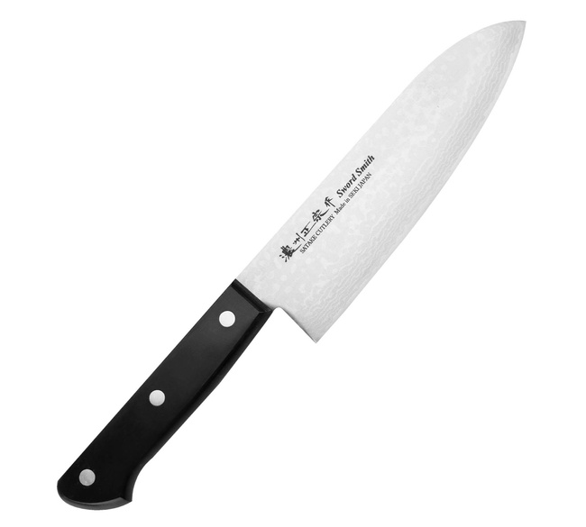 Satake Unique VG-10 Damascus Nóż Santoku 17 cm