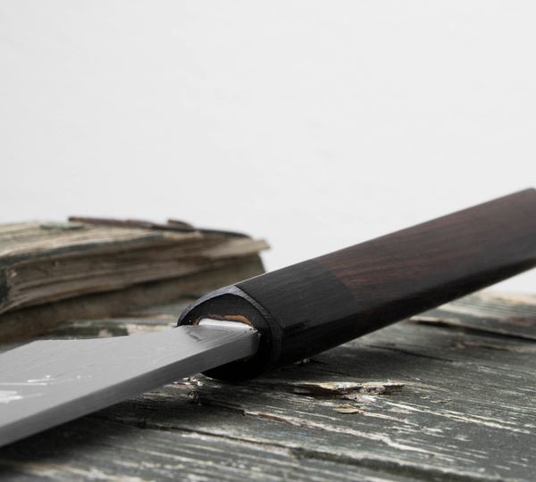 Hideo Kitaoka Shirogami Satin Nóż Kiritsuke 27 cm