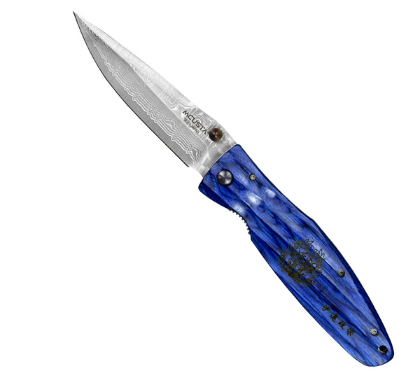 Mcusta Sengoku Blue Pakka Damascus VG-10 8,6 cm