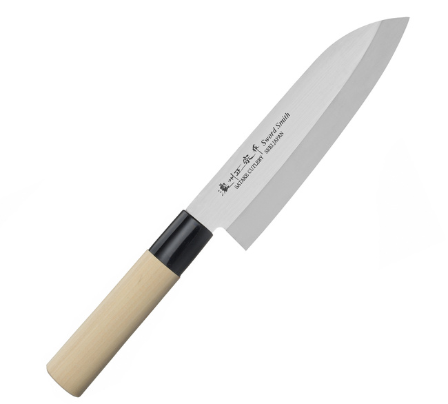 Satake MV Natural Nóż Santoku 17 cm