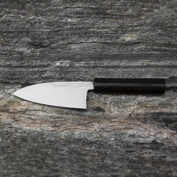 Hideo Kitaoka Shirogami Satin Nóż Deba 12 cm