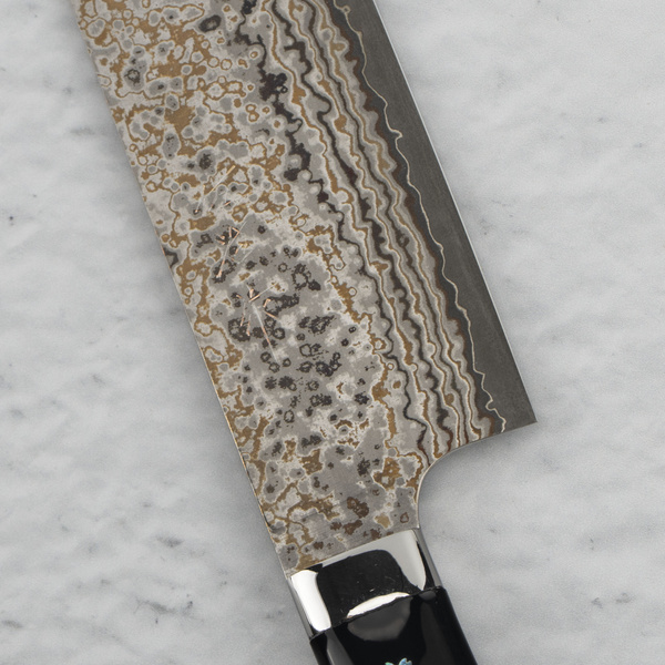 Takeshi Saji Art Black Color VG-10 Nóż Nakiri 17cm