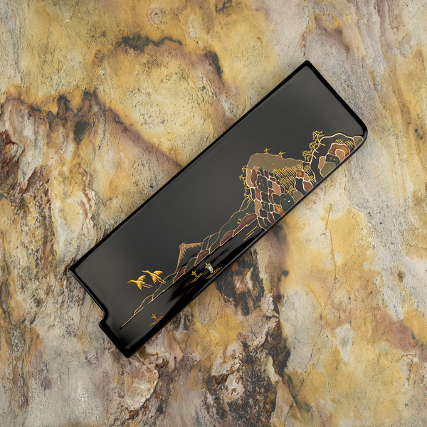 Takeshi Saji Art Fuji on Lake R-2 Nóż Nakiri 17 cm + Saya