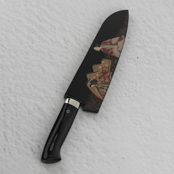 Takeshi Saji Art Black Color VG-10 Nóż Bunka 17 cm
