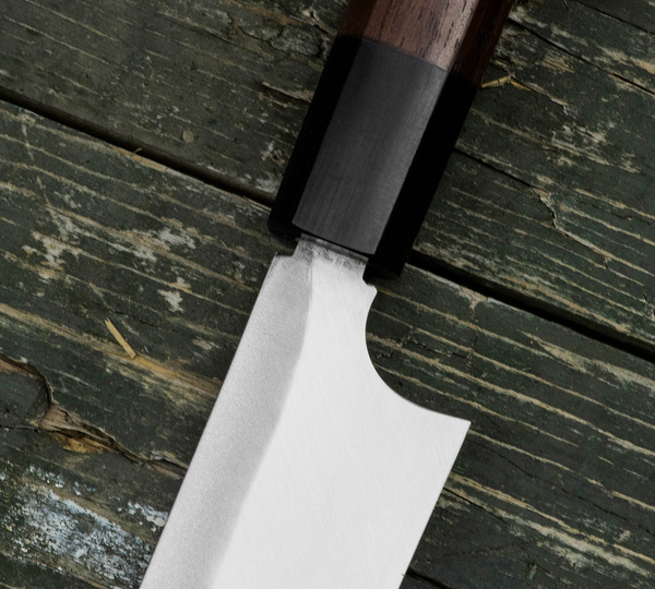 Hideo Kitaoka Shirogami Black Oktagon Nóż Kiritsuke 21cm