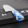 Takeshi Saji STRIX Blue Acrylic Nóż Santoku 18 cm