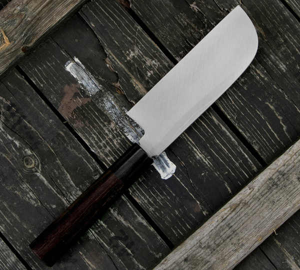 Hideo Kitaoka Shirogami Satin Nóż Kamagata Usuba 12 cm