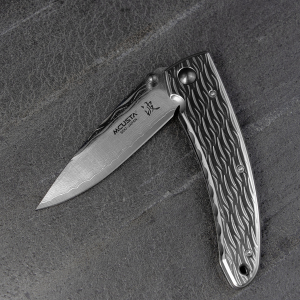 Mcusta Nami Small Damascus VG-10 Damascus 7 cm