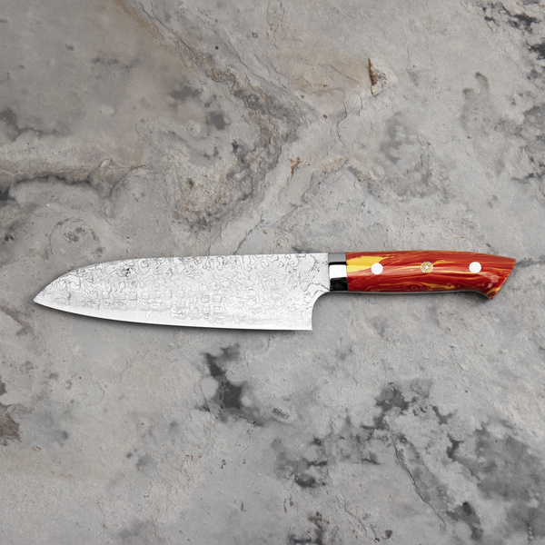 Takeshi Saji Red Turquoise R2 Nóż Santoku 18 cm LIMITED