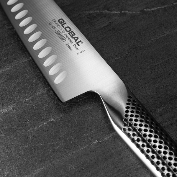 Nóż Santoku żłobiony 18 cm | Global G-80