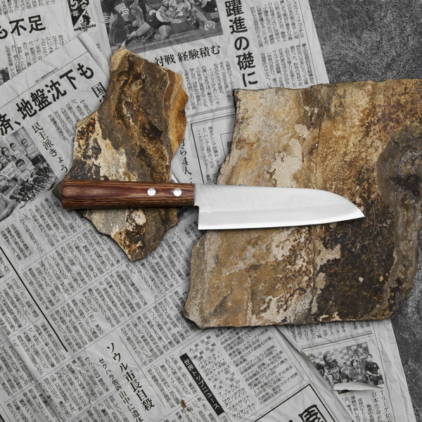 Kanetsune 1000 Shiro-2/SS Nóż Mini Santoku 14 cm