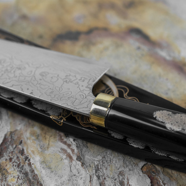 Takeshi Saji Art Fujin Raijin R-2 Nóż Szefa kuchni 21 cm + Saya