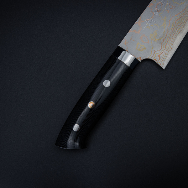 Takeshi Saji Blue Steel Nóż Santoku ręcznie kuty 18 cm