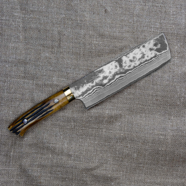 Takeshi Saji YBB Ręcznie kuty nóż Nakiri 17 cm VG-10