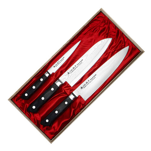 Satake Cutlery Mfg Daichi Zestaw 3 noży w drewnianym pudełku
