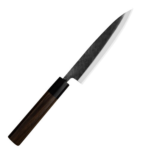 Hideo Kitaoka Shirogami Black Oktagon Nóż Kaisaki 15cm