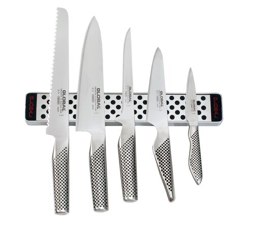 Listwa magnetyczna 31cm z 5 nożami | Global