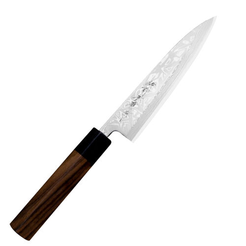 Hideo Kitaoka Shirogami Satin Nóż Kaisaki 15cm