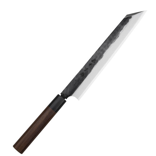 Hideo Kitaoka Shirogami Black Oktagon Nóż Kiritsuke 24cm