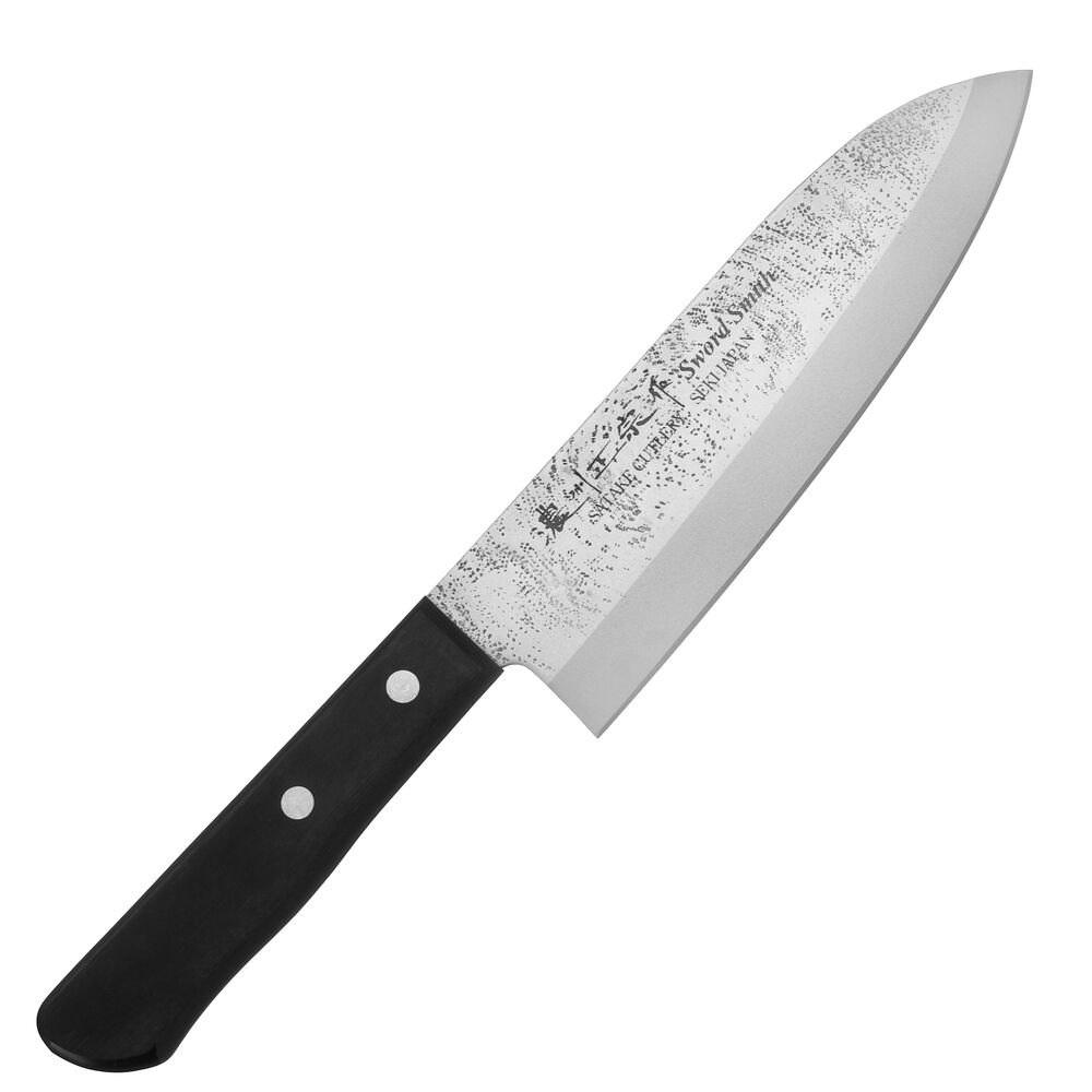 Satake Nashiji Black Pakka Nóż Santoku 17cm