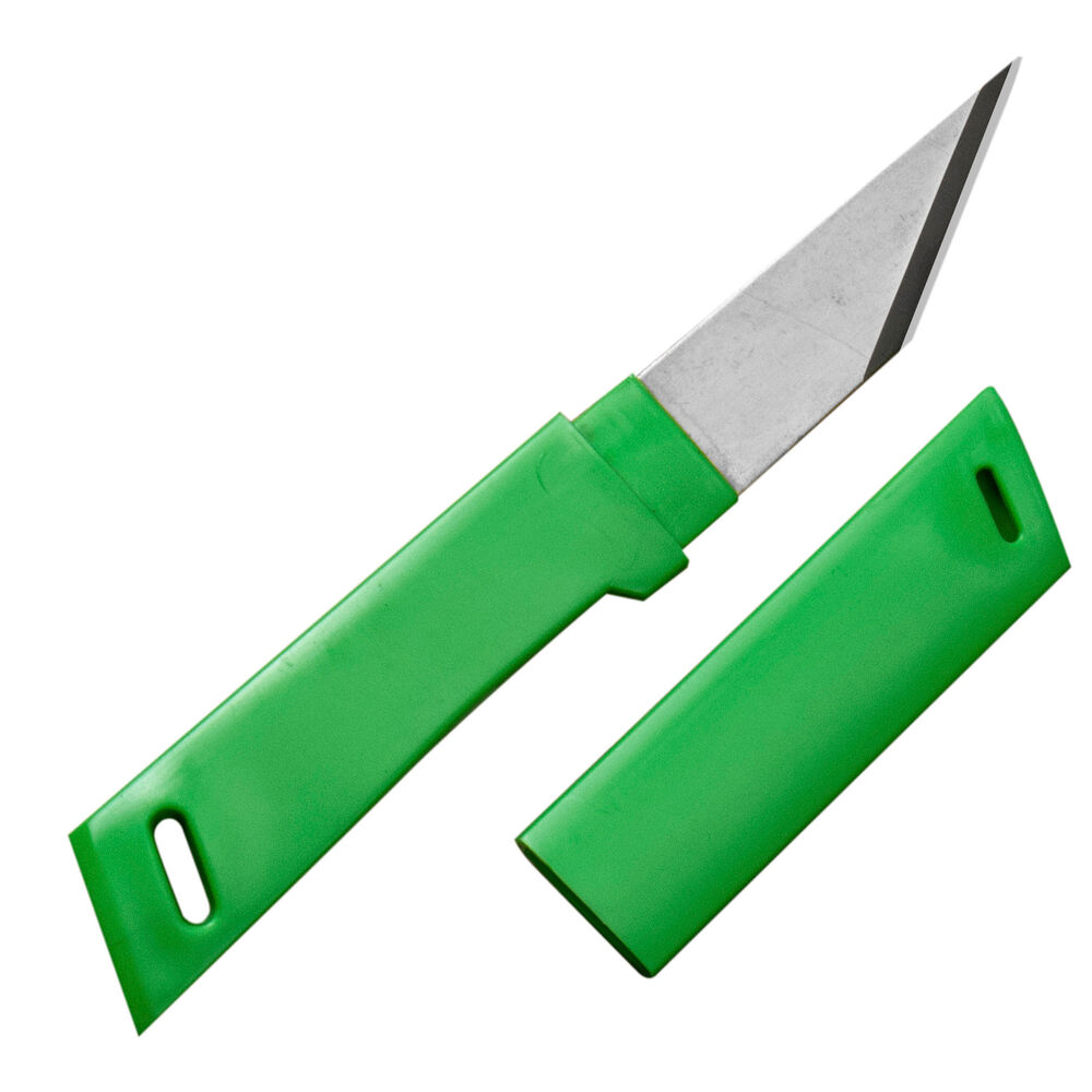 Kanetsune 420J2 Nóż Kiridashi 4cm Zielony