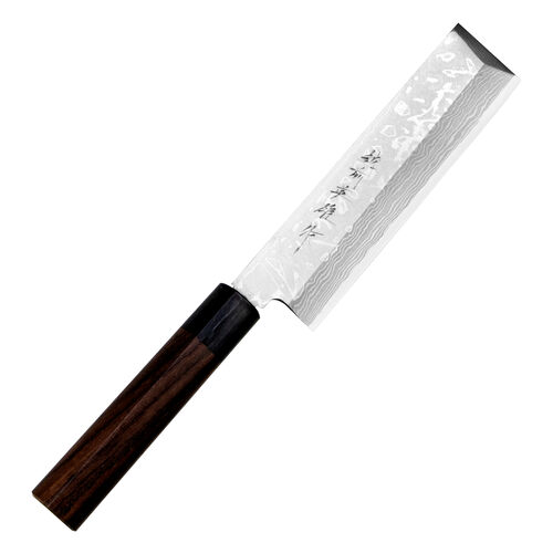 Hideo Kitaoka Shirogami Satin Damascus Nóż Usuba 16,5cm