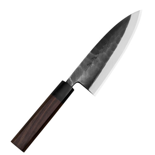 Hideo Kitaoka Shirogami Black Oktagon Nóż Deba 16,5cm