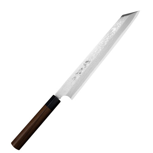 Hideo Kitaoka Shirogami Satin Nóż Kiritsuke 27cm